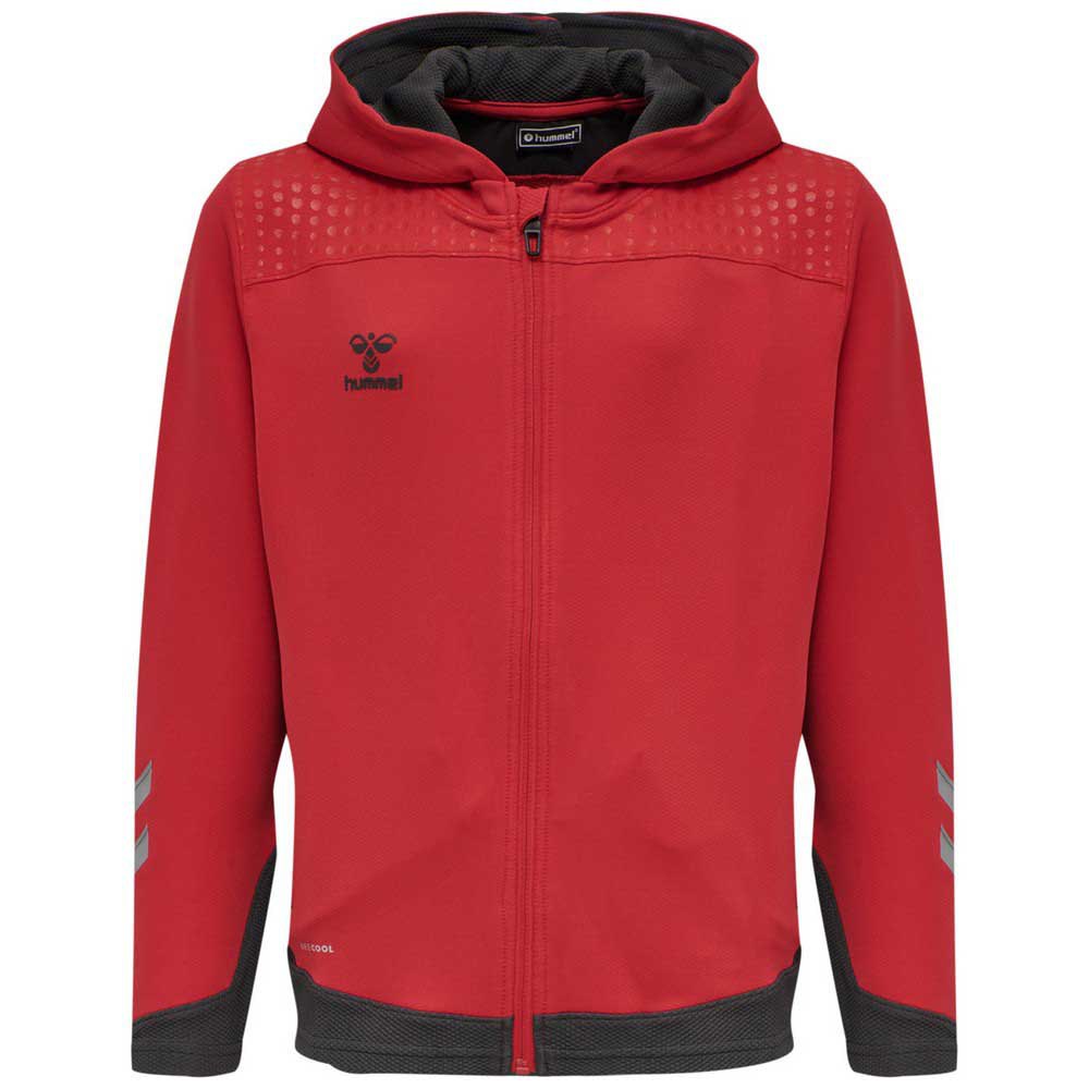 hummel lead full zip sweatshirt rouge 10 years garçon