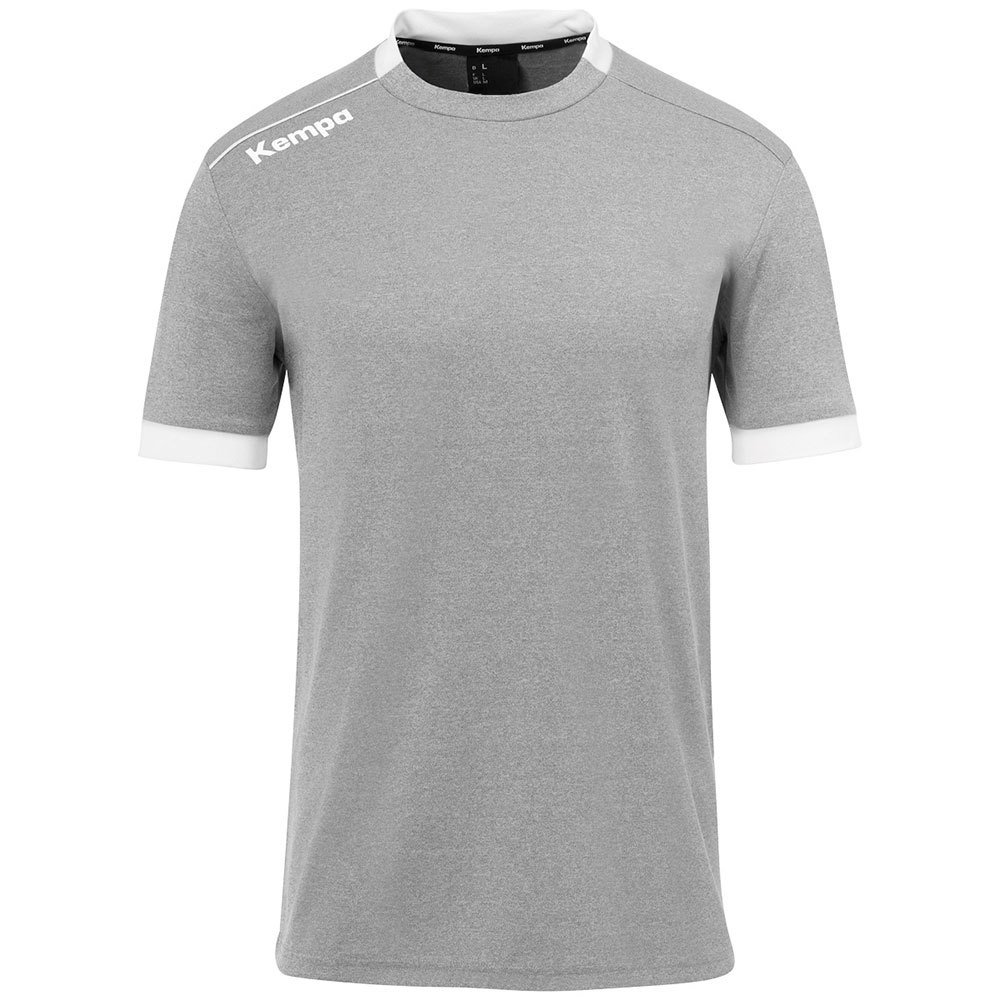 kempa player short sleeve t-shirt gris 128 cm homme