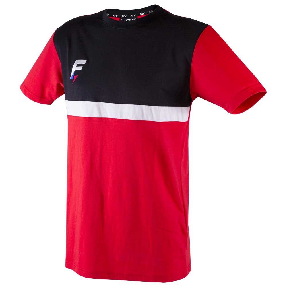 force xv mediane short sleeve t-shirt rouge,noir s homme