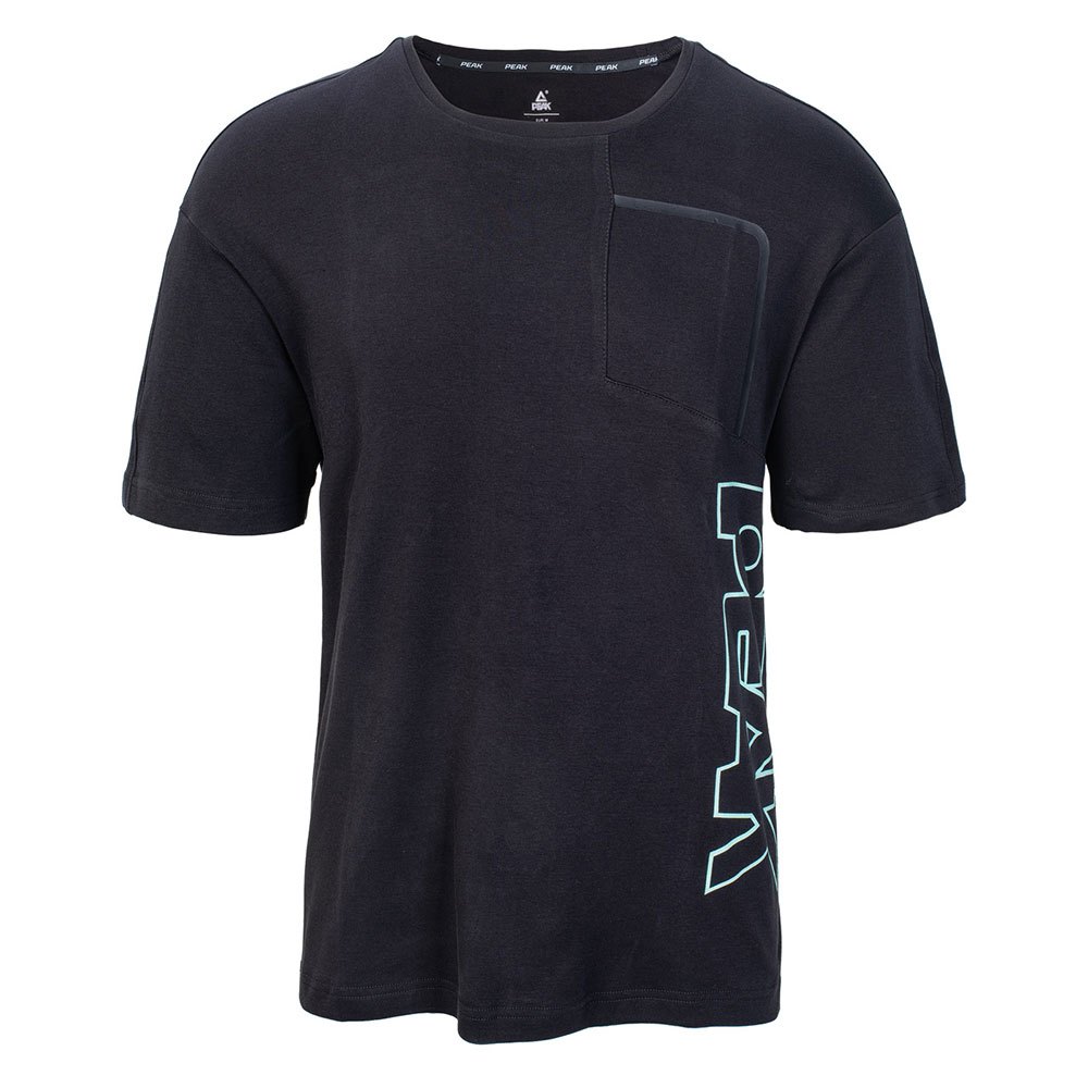 peak f6222881 short sleeve t-shirt bleu s homme