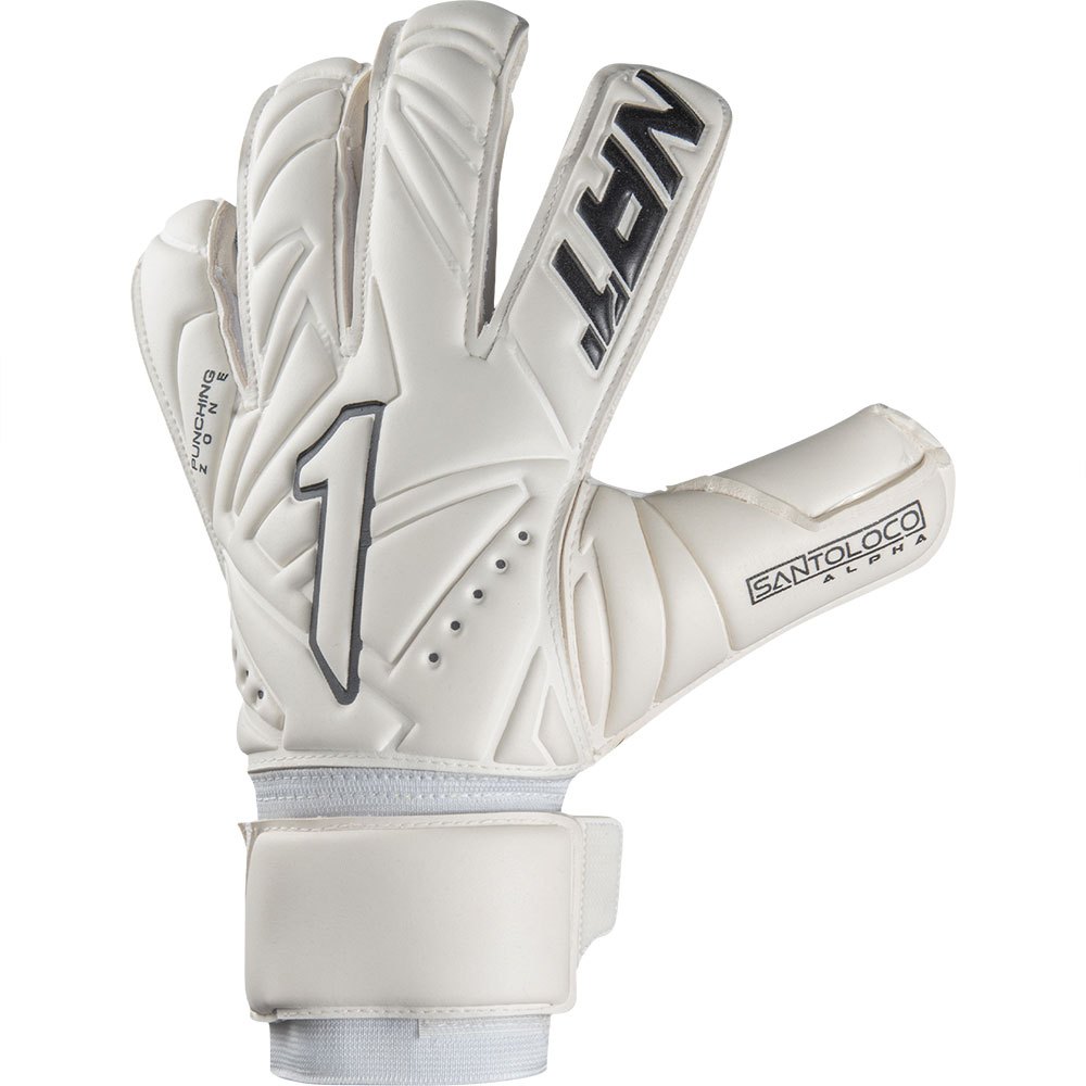 rinat santoloco full latex goalkeeper gloves blanc 9