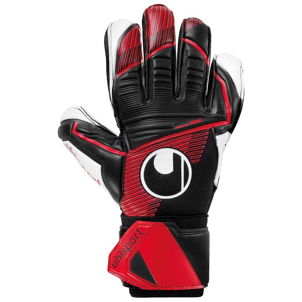 uhlsport powerline supersoft goalkeeper gloves rouge,noir 6