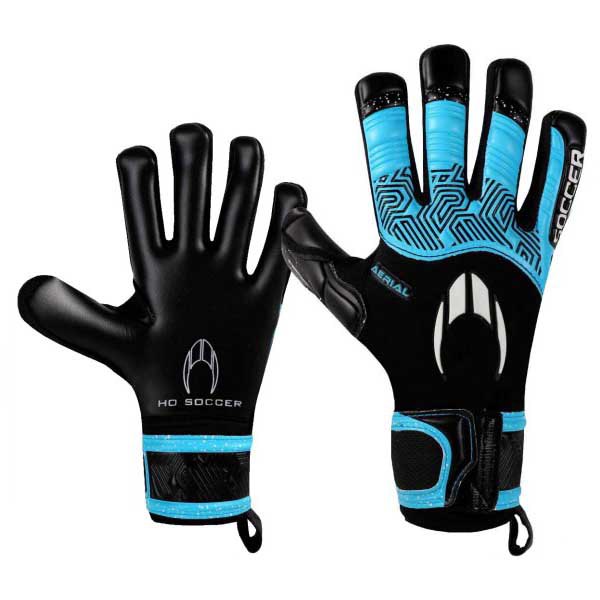 ho soccer aerial ii junior goalkeeper gloves bleu 3 1/2