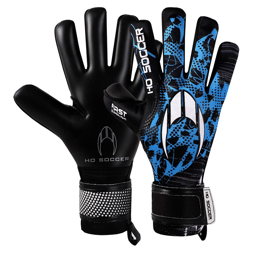 ho soccer first superlight goalkeeper gloves bleu 6 1/2