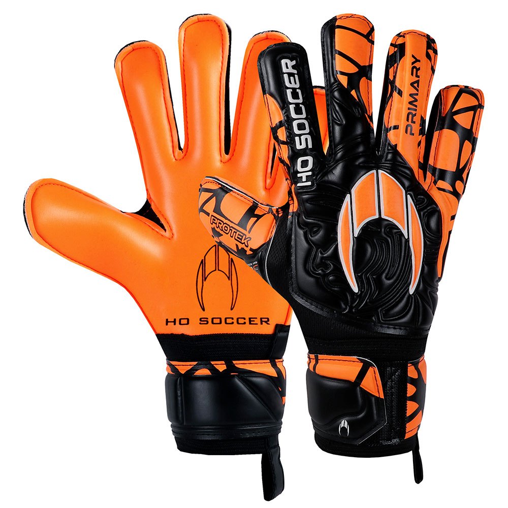 ho soccer primary protek goalkeeper gloves orange 9 1/2