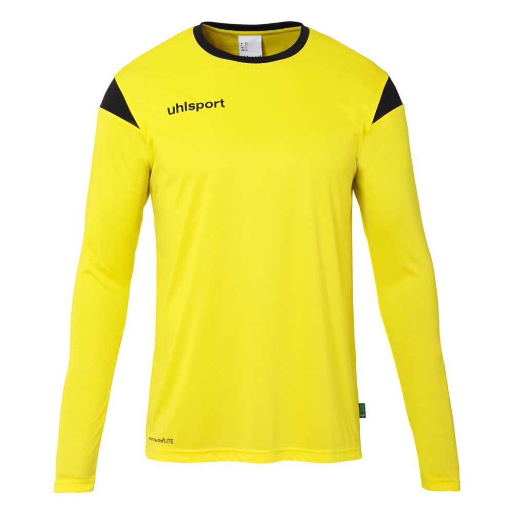 uhlsport squad 27 long sleeve t-shirt jaune s homme