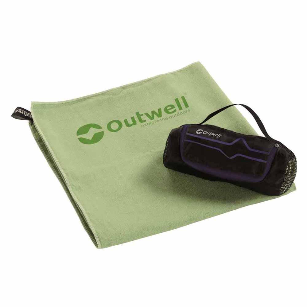 outwell micro pack towel l vert 60 x 120 cm