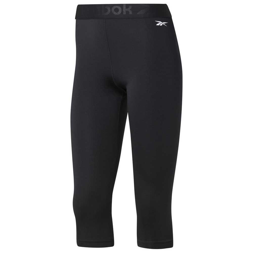 reebok workout ready commercial 3/4 tights noir xs femme