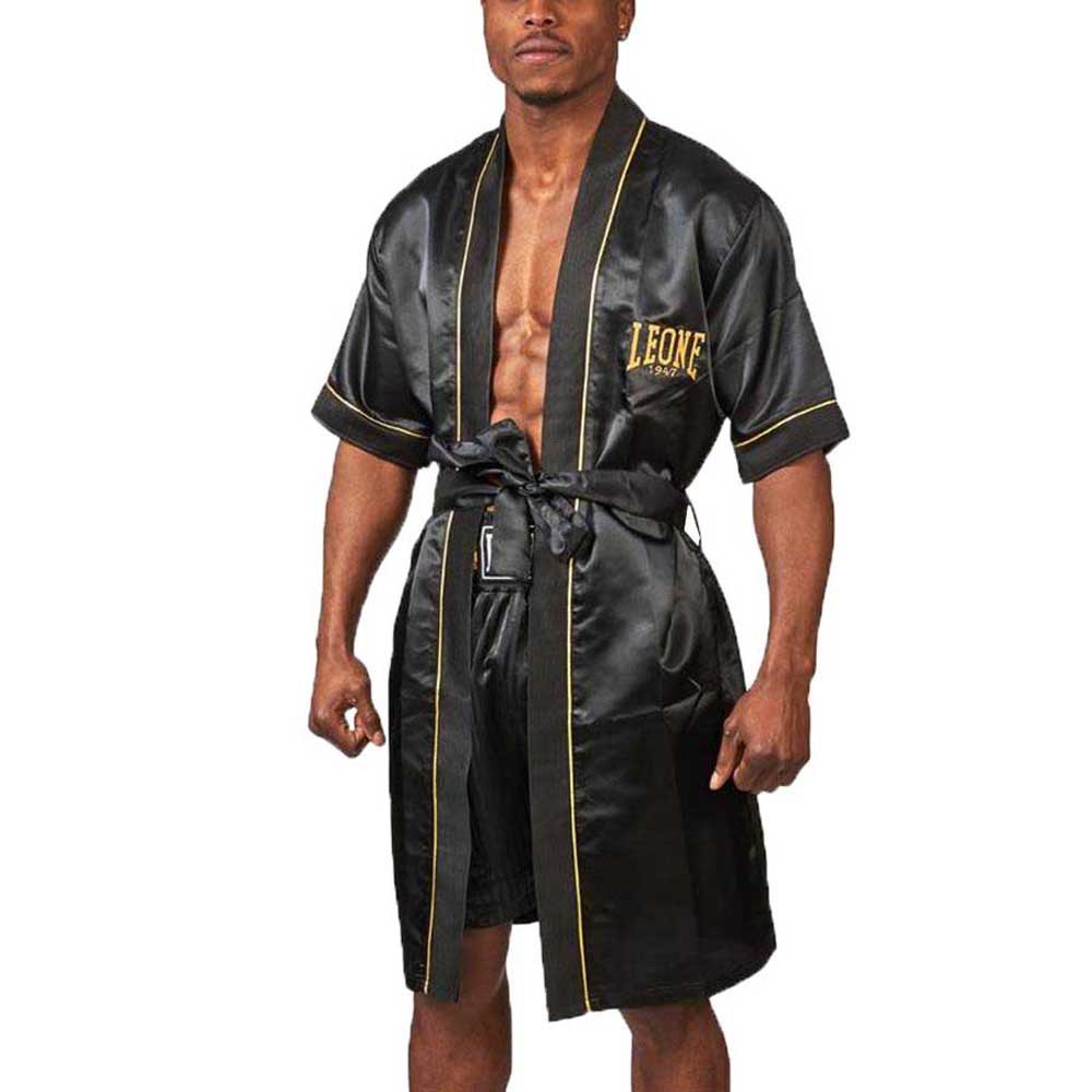leone1947 premium boxing gown noir s-m homme