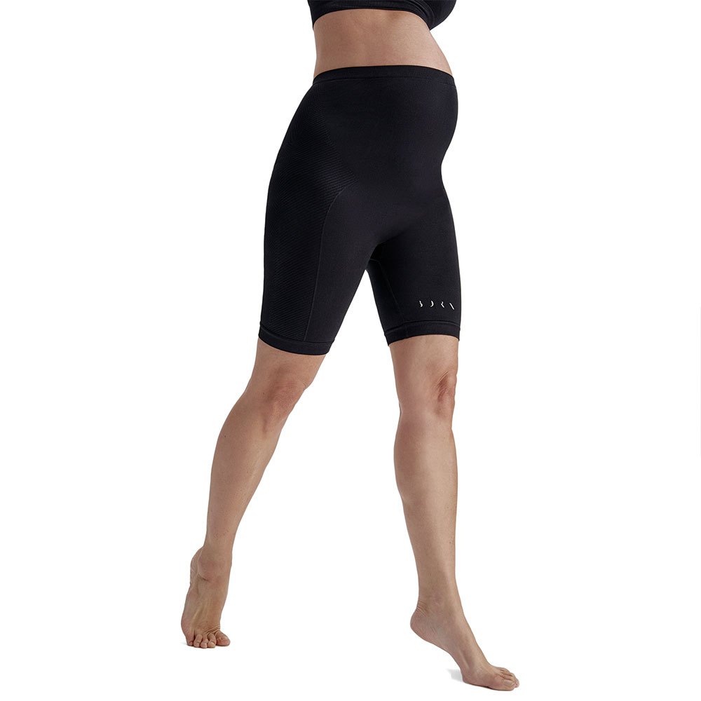 born living yoga mommy biker seamless short leggings noir s femme
