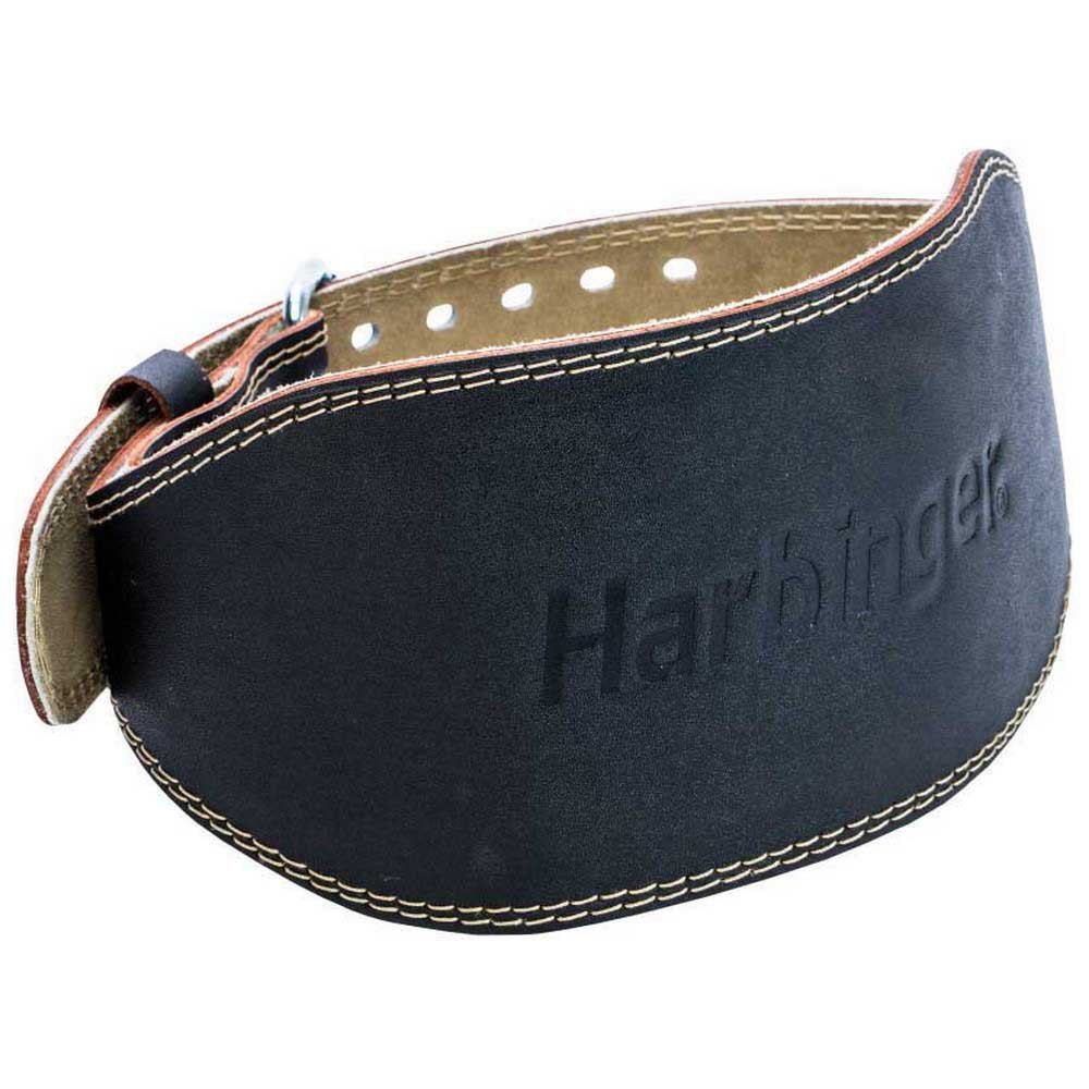harbinger 6´´ leather weight lifting belt noir s