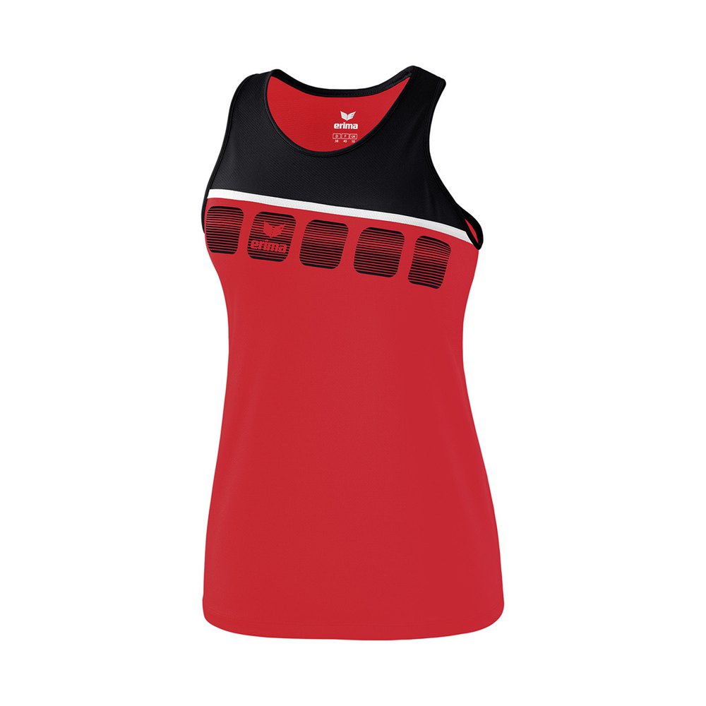 erima 5-c sleeveless t-shirt rouge 40 femme