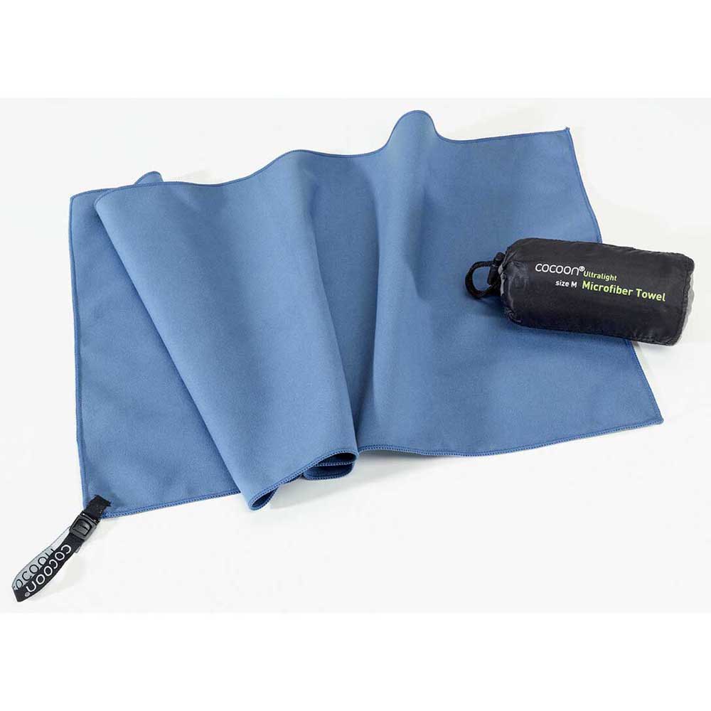 cocoon microfiber ultralight towel bleu 120 x 60 cm