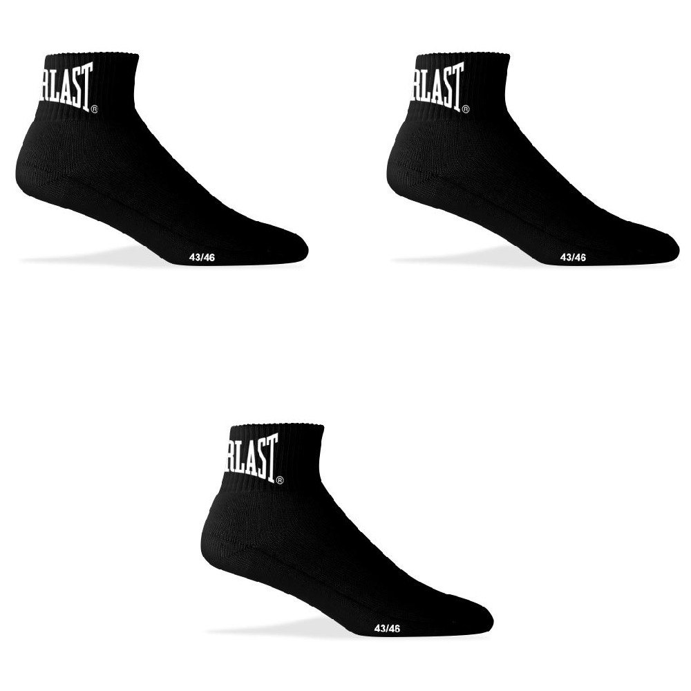 everlast short socks 3 pairs noir eu 39-42 homme