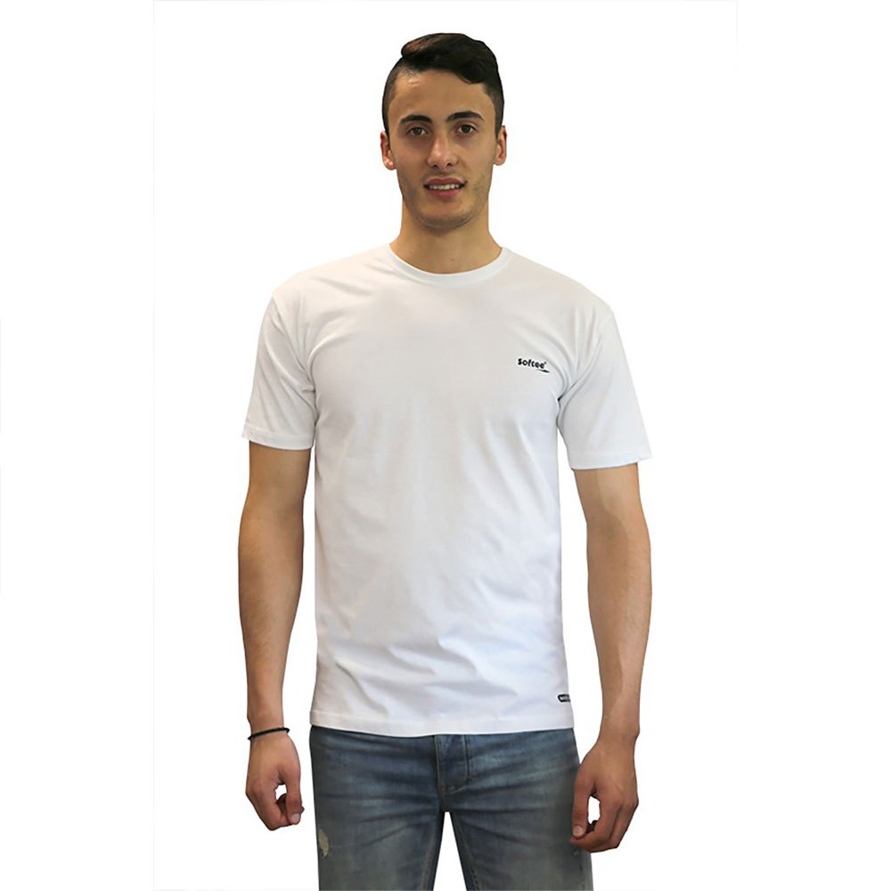softee fit basic short sleeve t-shirt blanc 3xl homme