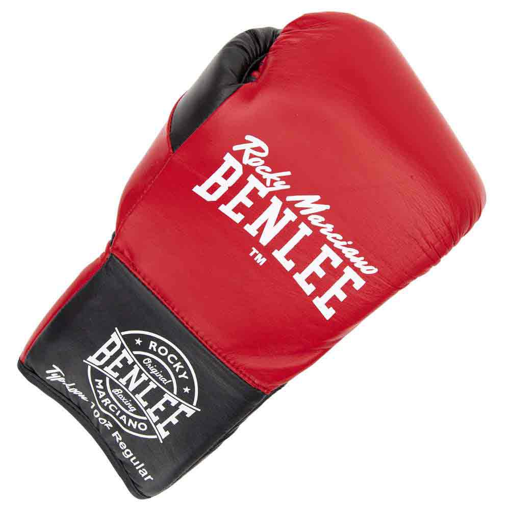 benlee typhoon leather boxing gloves rouge 10 oz r