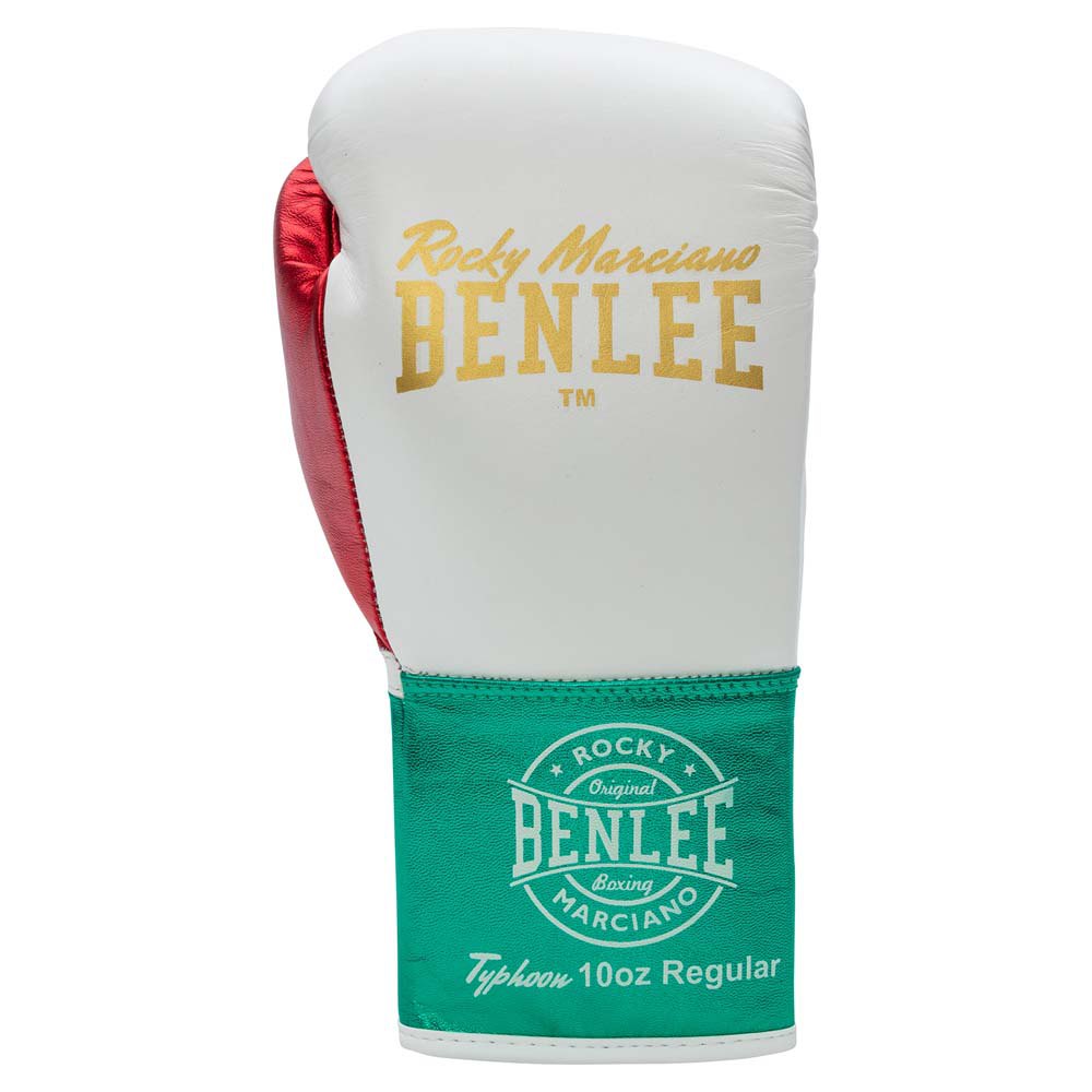 benlee typhoon leather boxing gloves blanc 10 oz r
