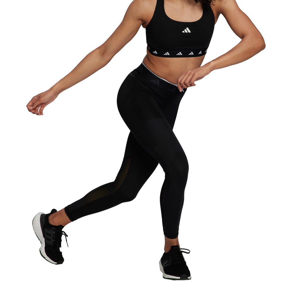 adidas techfit v-shaped elastic 7/8 leggings noir l / regular femme