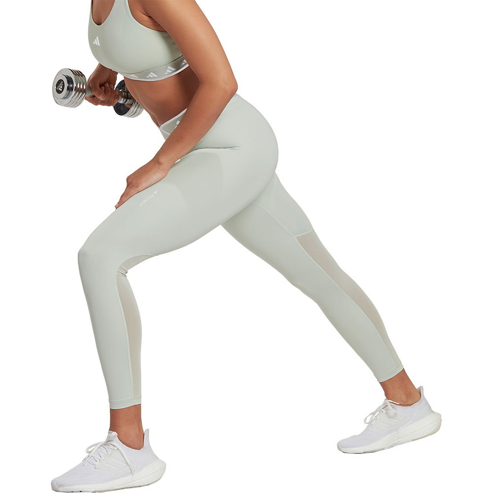 adidas techfit v-shaped elastic 7/8 leggings blanc l / regular femme