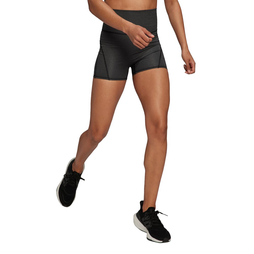 adidas yoga studio luxe fire super-high-waisted short leggings noir l femme