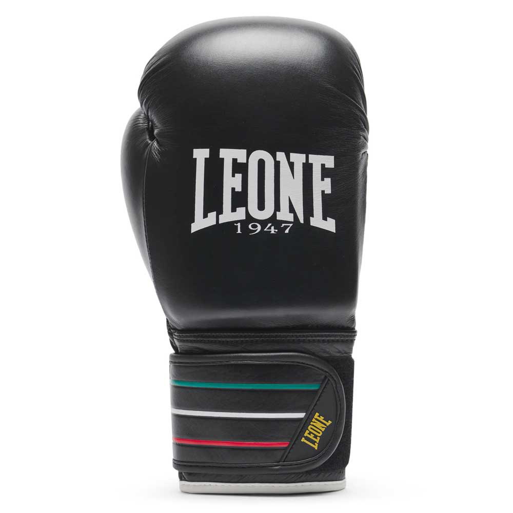 leone1947 flag artificial leather boxing gloves noir 16 oz