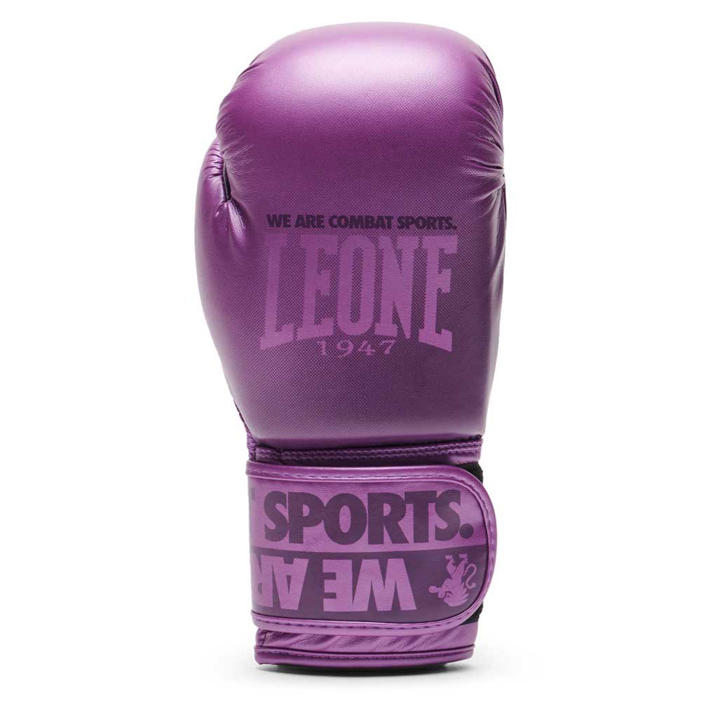 leone1947 shaded artificial leather boxing gloves violet 10 oz m