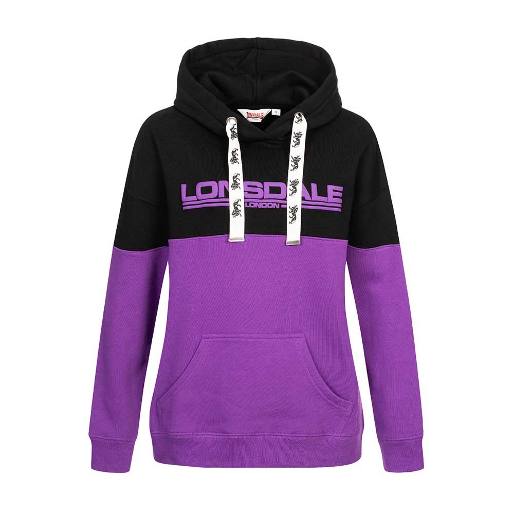 lonsdale wardie hoodie noir,violet xl femme