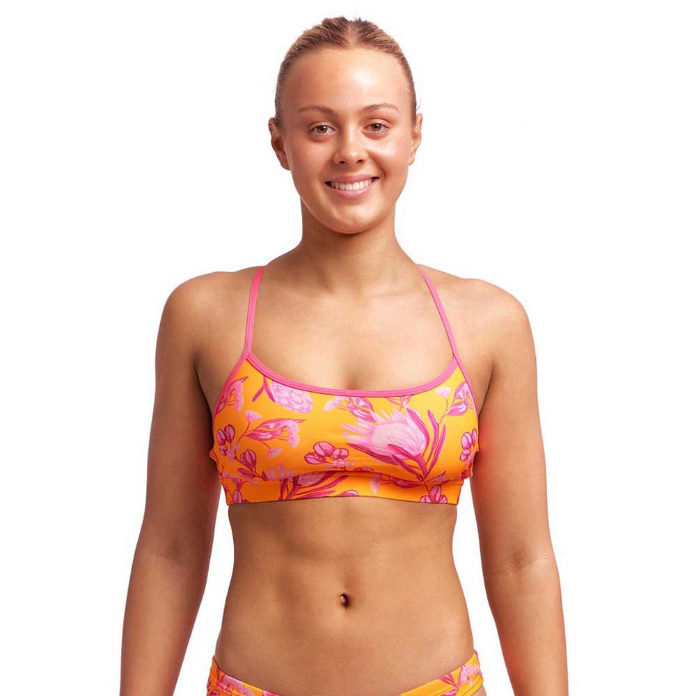 funkita swim sports top orange aus 8 femme
