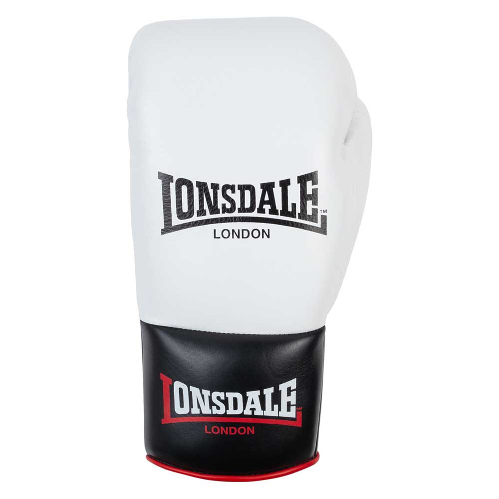 lonsdale campton leather boxing gloves blanc 8 oz r