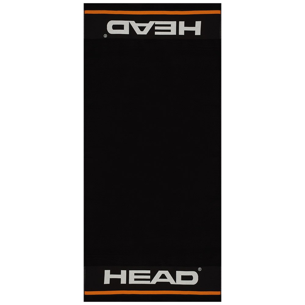 head racket towel noir 70x140 cm