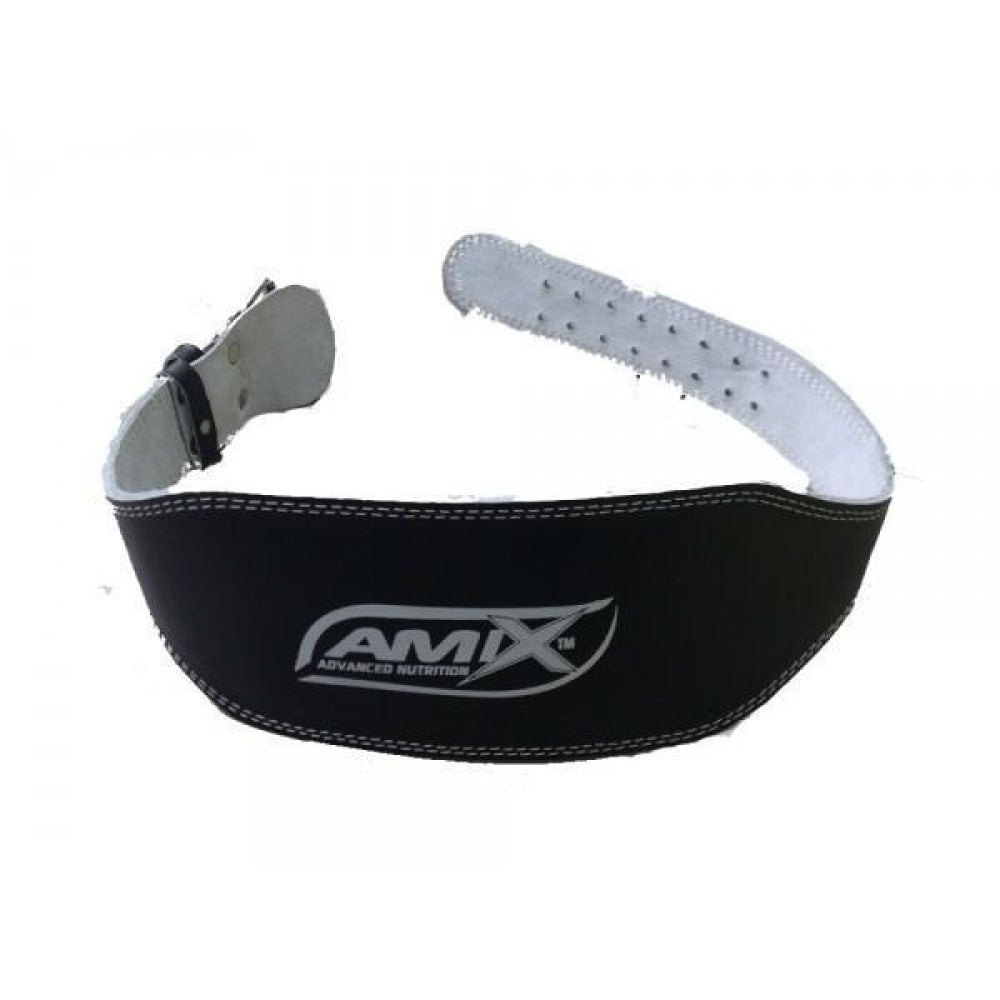 amix 177-2 leather weight lifting belt clair m