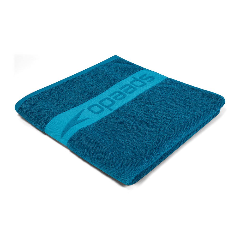 speedo border towel bleu 70x140cm