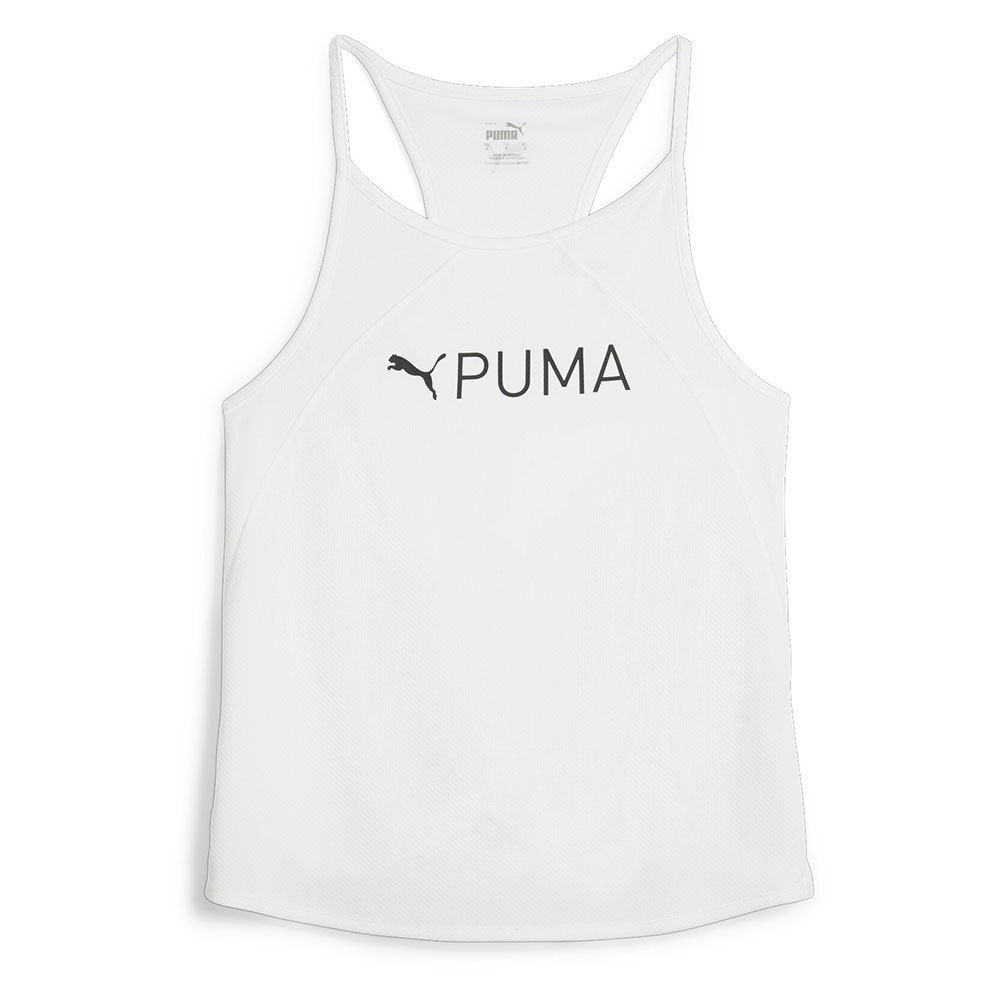 puma fit fashion ultrabreathe allover sleeveless t-shirt blanc l femme