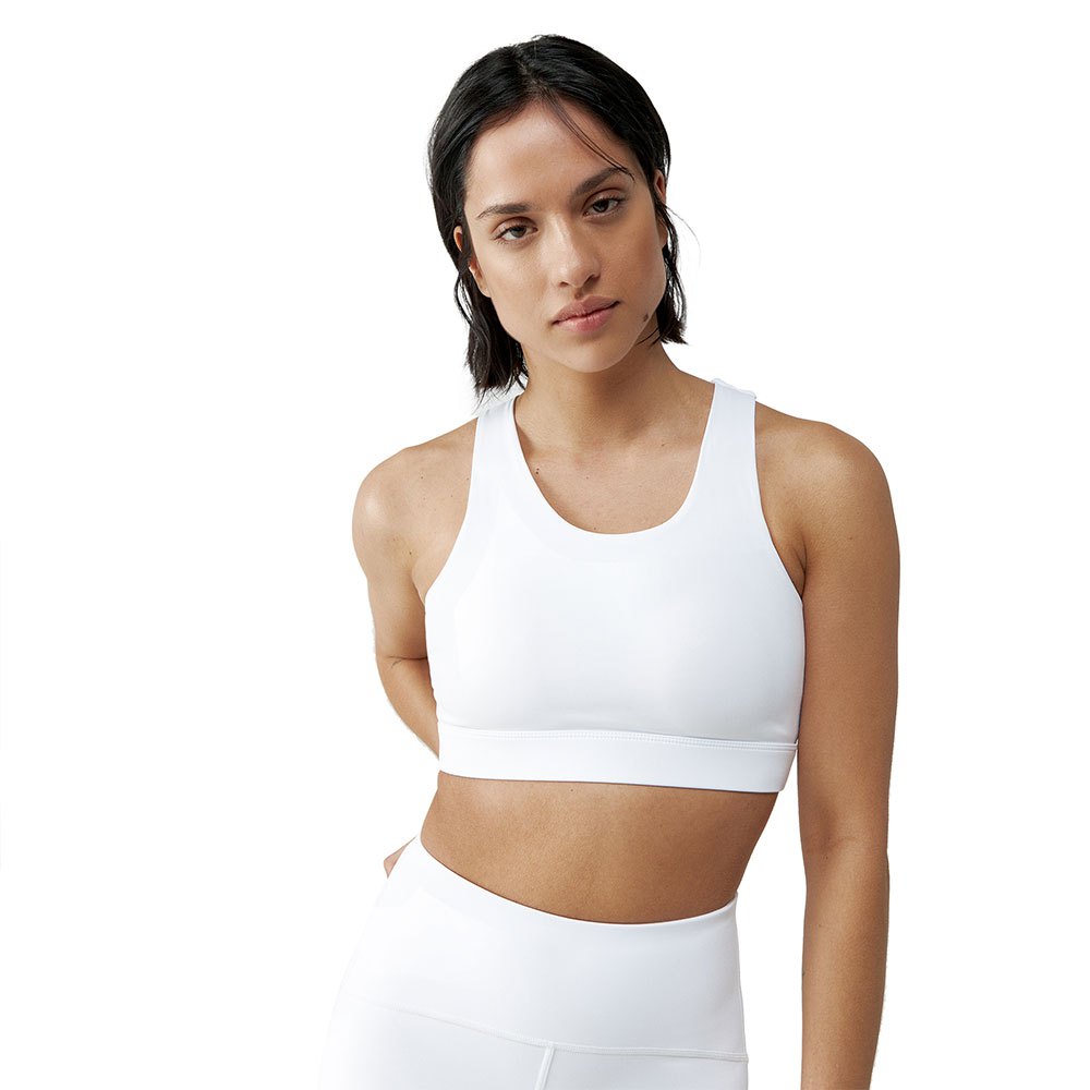 born living yoga colette sports top high support blanc s femme