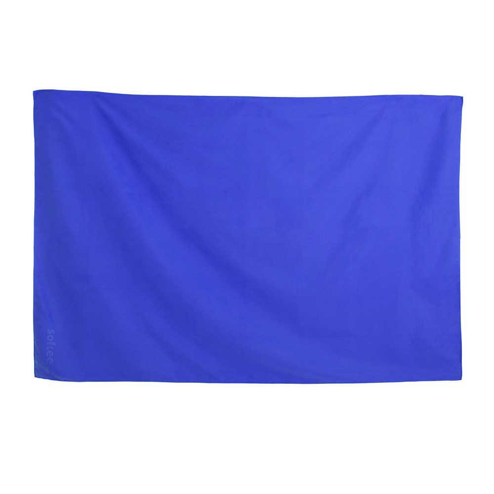 softee microfiber towel bleu 70 x 140 cm