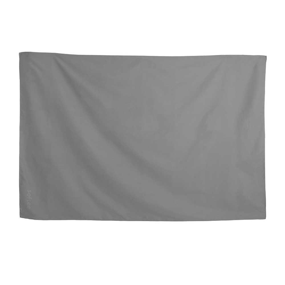 softee microfiber towel gris 70 x 140 cm