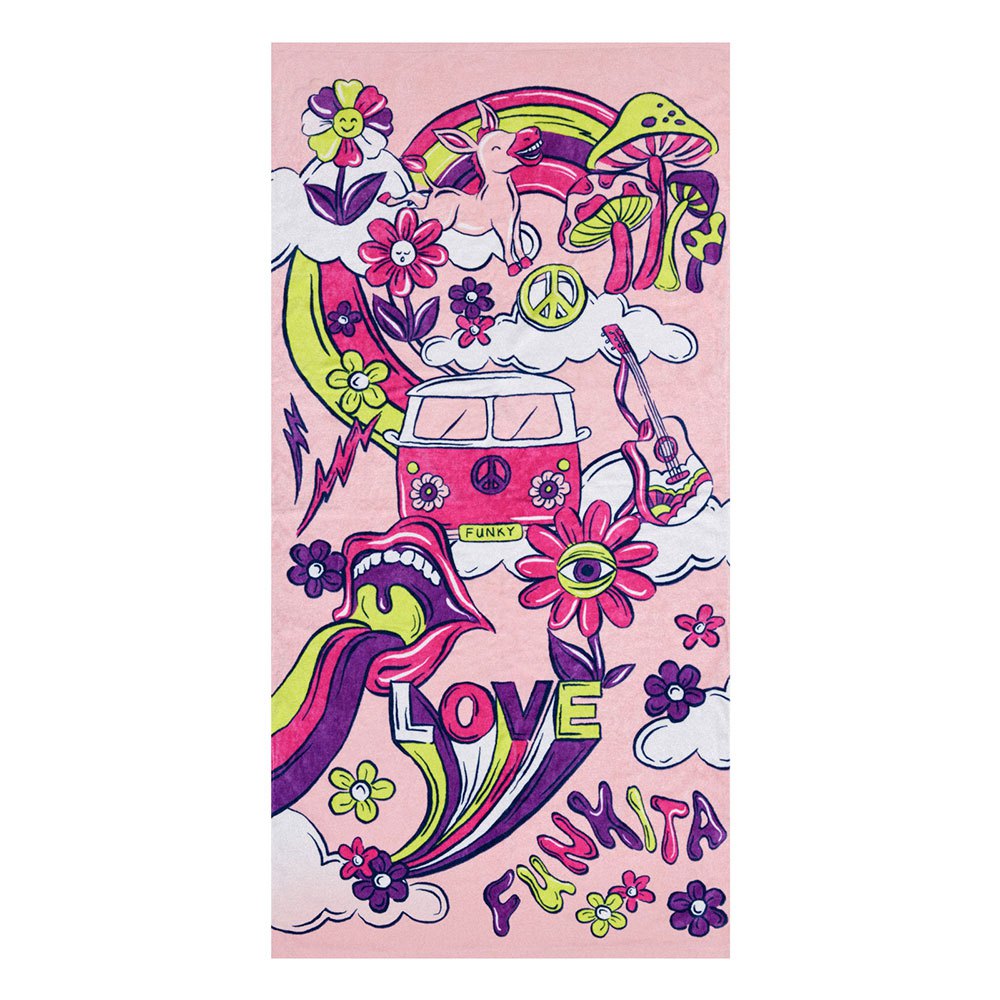 funkita cotton donkey doll towel multicolore 80x160 cm