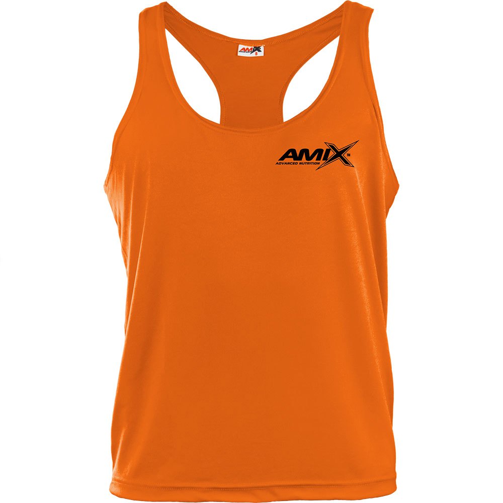 amix sleeveless t-shirt orange l homme