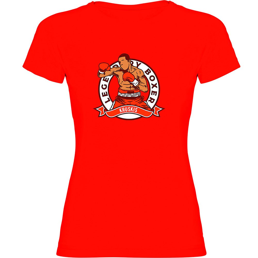 kruskis legendary boxer short sleeve t-shirt rouge s femme