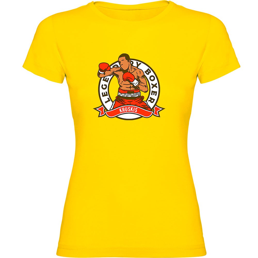 kruskis legendary boxer short sleeve t-shirt jaune l femme