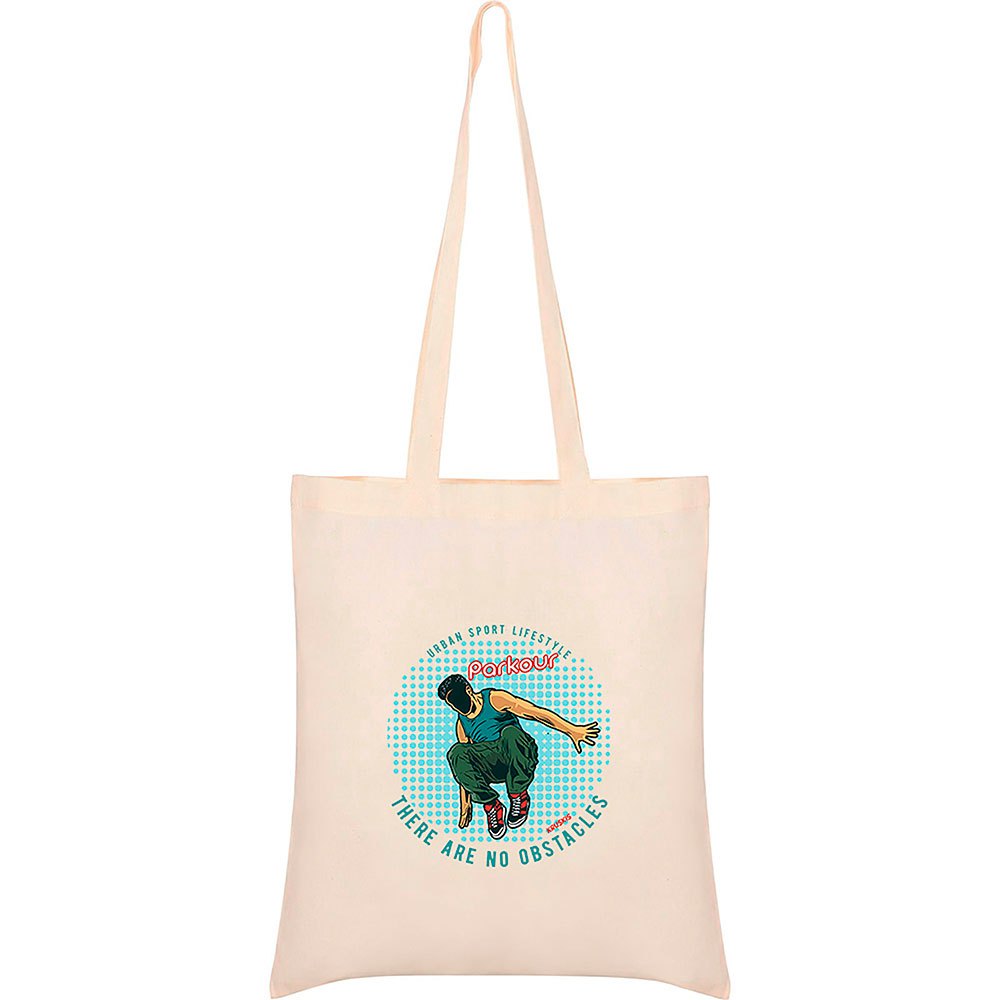 kruskis no obstacles tote bag beige