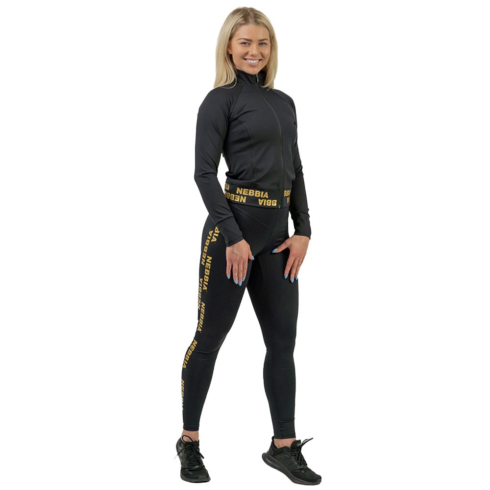 nebbia classic intense iconic gold leggings high waist noir l femme