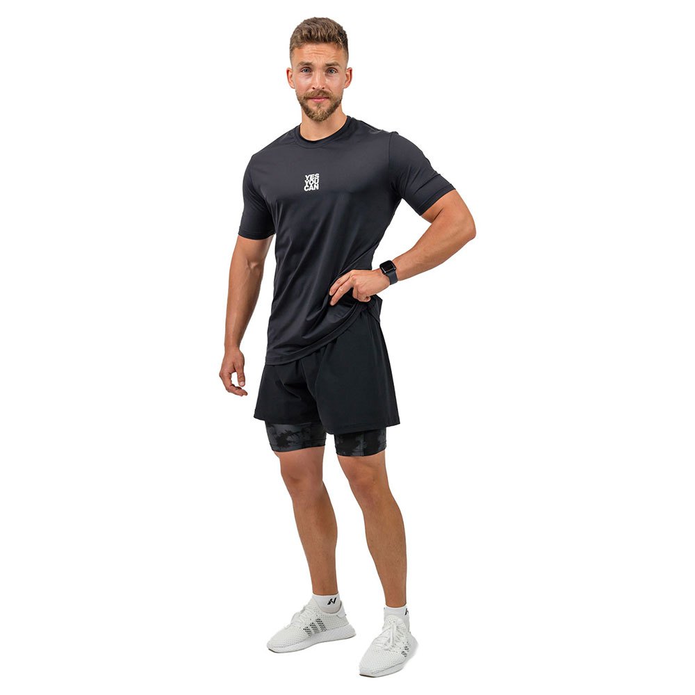 nebbia compression 2in1 performance 335 shorts 2 in 1 noir m homme