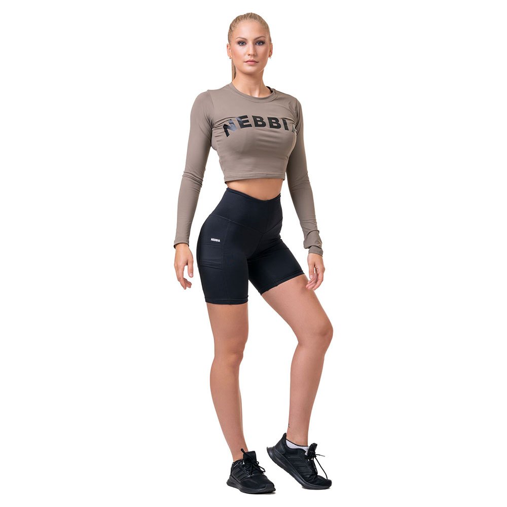 nebbia fit & smart 575 short leggings noir xs femme