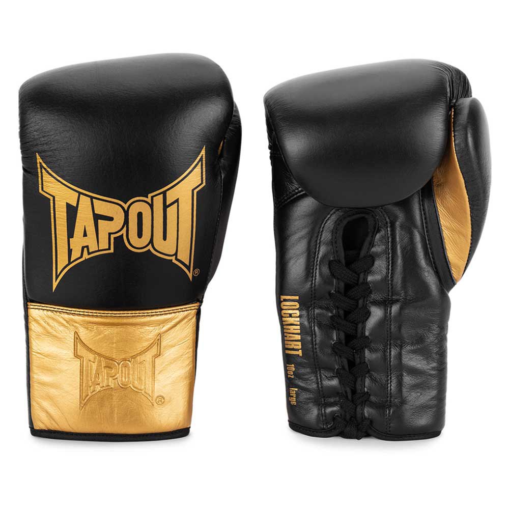 tapout lockhart leather boxing gloves noir 10 oz r