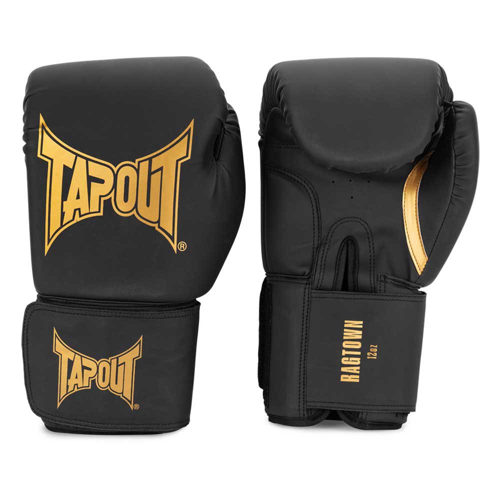 tapout ragtown artificial leather boxing gloves noir 10 oz