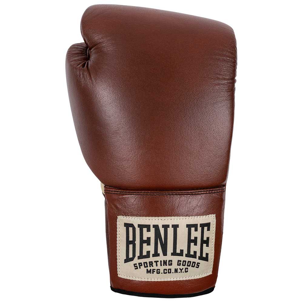 benlee premium contest leather boxing gloves marron 8 oz r