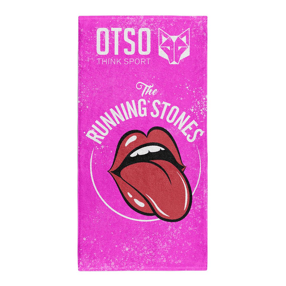 otso running stones pink towel rose