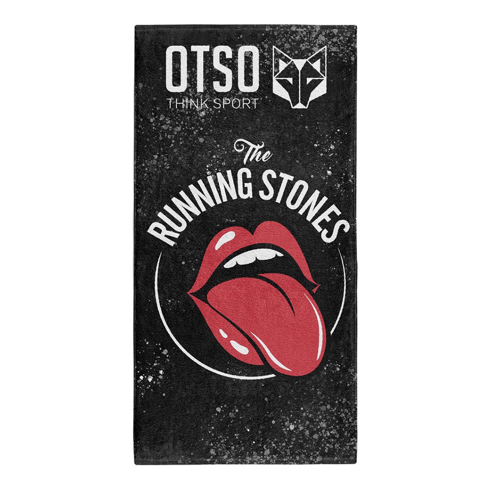 otso running stones towel noir