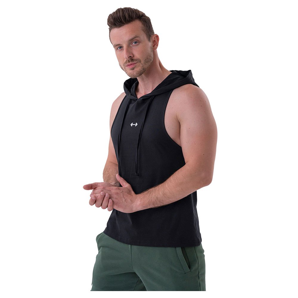 nebbia fitness with a hoodie 323 sleeveless t-shirt noir xl homme